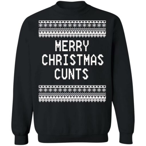 Merry Christmas Cunts Christmas sweater $19.95 redirect11092021221118 5