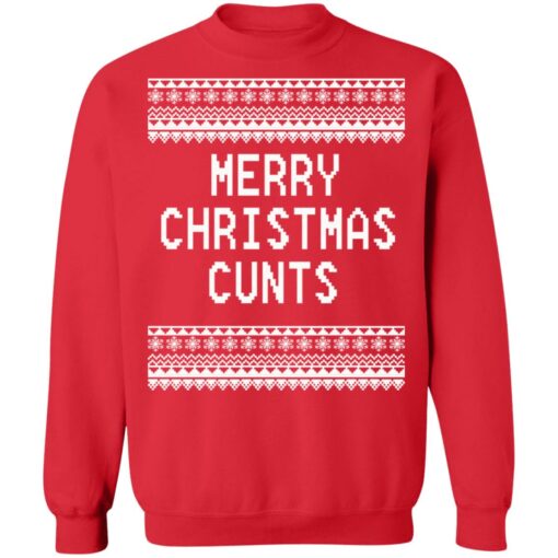 Merry Christmas Cunts Christmas sweater $19.95 redirect11092021221118 7