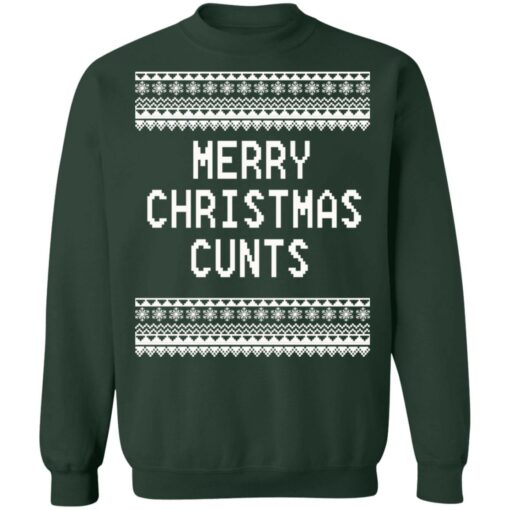 Merry Christmas Cunts Christmas sweater $19.95 redirect11092021221118 8