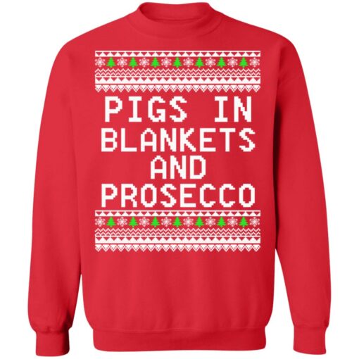 Pigs in blankets and prosecco Christmas sweater $19.95 redirect11092021221155 7