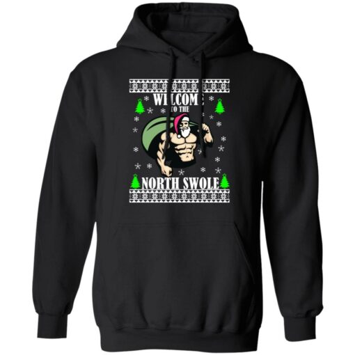 Santa Gym welcome to the north swole Christmas sweater $19.95 redirect11102021001137 3