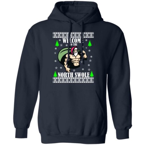 Santa Gym welcome to the north swole Christmas sweater $19.95 redirect11102021001137 4