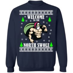 Santa Gym welcome to the north swole Christmas sweater $19.95