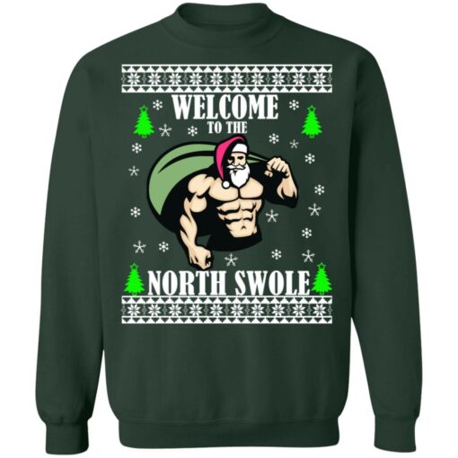 Santa Gym welcome to the north swole Christmas sweater $19.95 redirect11102021001138 2