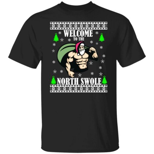 Santa Gym welcome to the north swole Christmas sweater $19.95 redirect11102021001138 4