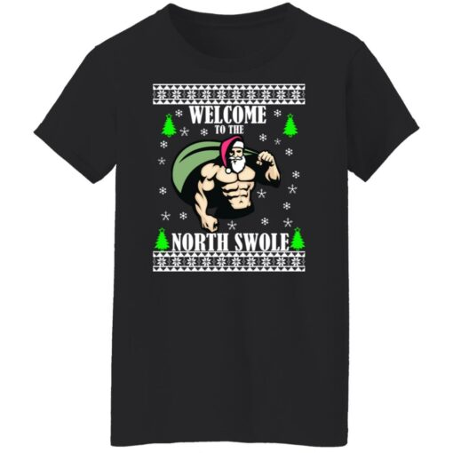 Santa Gym welcome to the north swole Christmas sweater $19.95 redirect11102021001138 5