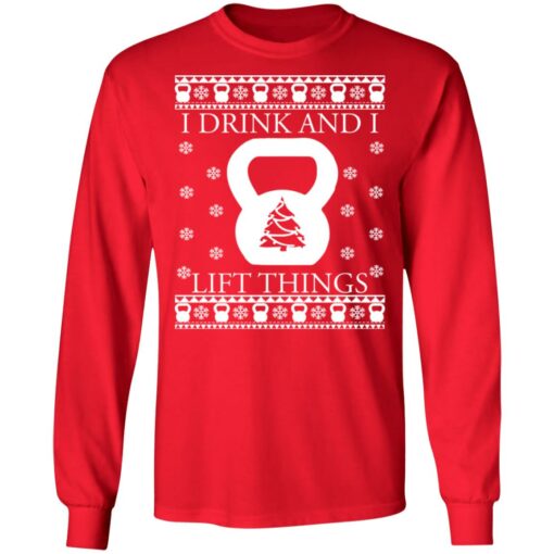 I drink and i lift things Christmas sweater $19.95 redirect11102021001148 1