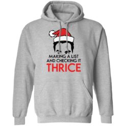 David Rose Santa making a list and checking it thrice Christmas sweater $19.95