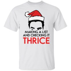 David Rose Santa making a list and checking it thrice Christmas sweater $19.95