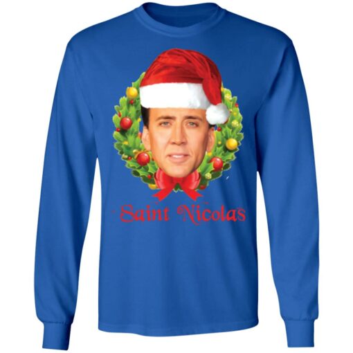 Saint Nicolas Cage Christmas sweatshirt $19.95