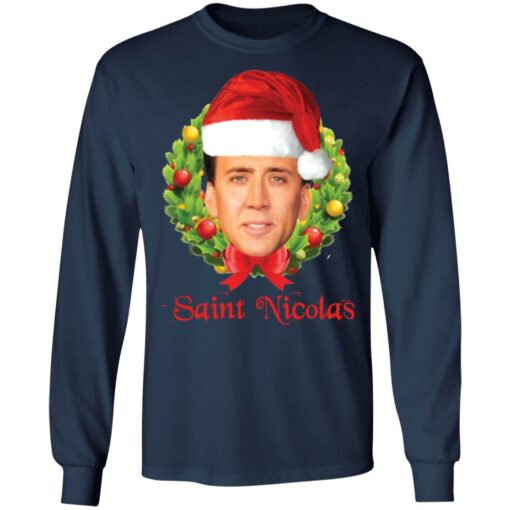 Saint Nicolas Cage Christmas sweatshirt $19.95