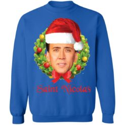 Saint Nicolas Cage Christmas sweatshirt $19.95