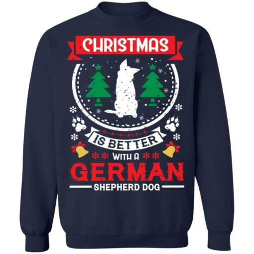 Christmas is better with a German shepherd dog Christmas sweater $19.95 redirect11112021041150 7