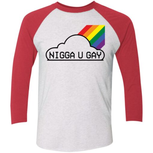 Nigga u gay raglan shirt $28.95