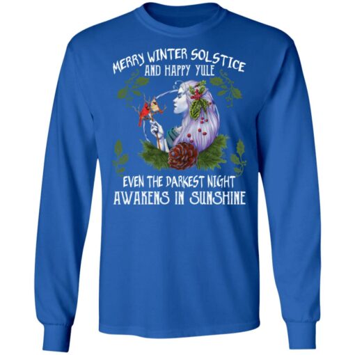 Merry winter solstice and happy yule even the darkest Christmas sweatshirt $19.95