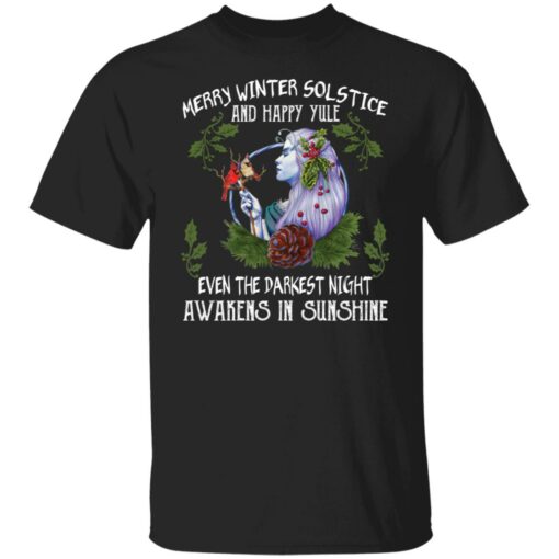 Merry winter solstice and happy yule even the darkest Christmas sweatshirt $19.95