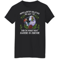 Merry winter solstice and happy yule even the darkest Christmas sweatshirt $19.95