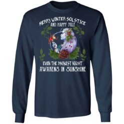 Merry winter solstice and happy yule even the darkest Christmas sweatshirt $19.95