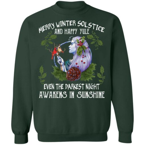 Merry winter solstice and happy yule even the darkest Christmas sweatshirt $19.95 redirect11182021081142 8