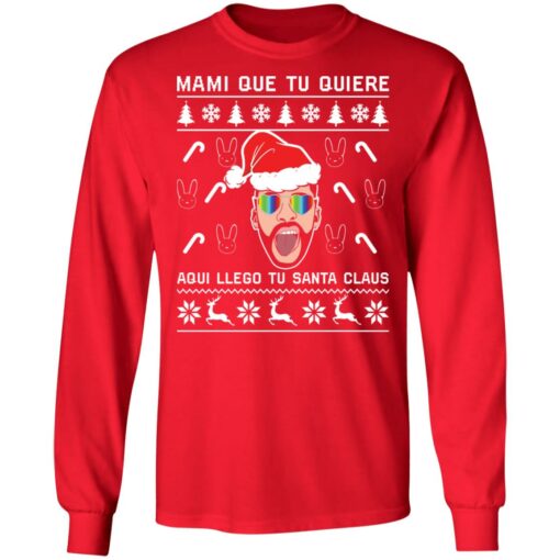 Bad Bunny mami que tu quiere Christmas sweater $19.95