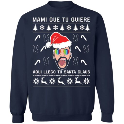 Bad Bunny mami que tu quiere Christmas sweater $19.95 redirect11182021091114 1