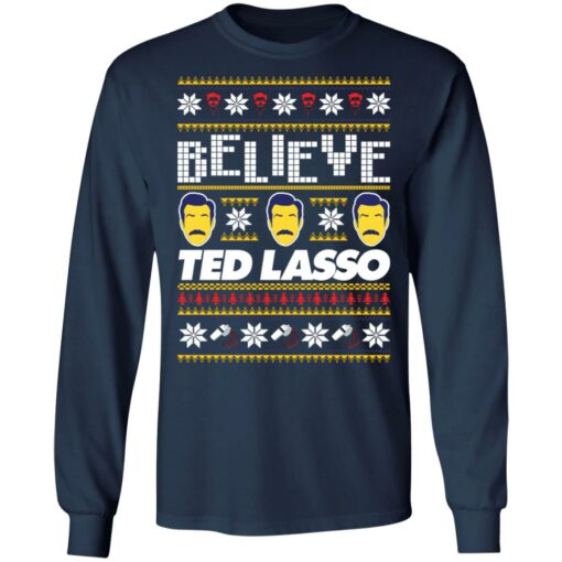 Believe Ted Lasso Christmas sweater $19.95