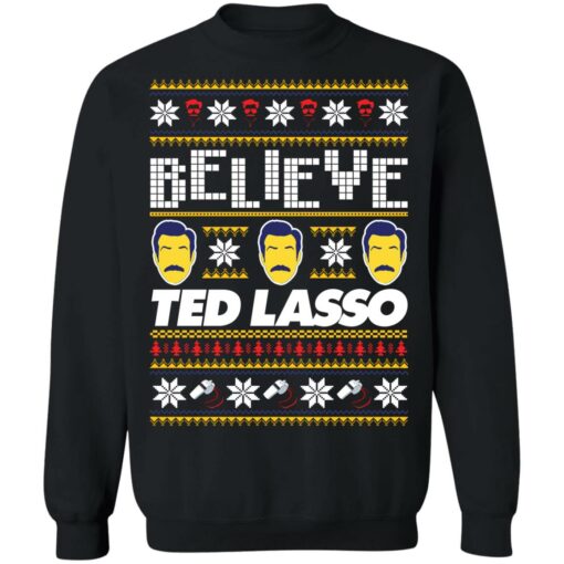 Believe Ted Lasso Christmas sweater $19.95 redirect11182021111126 6