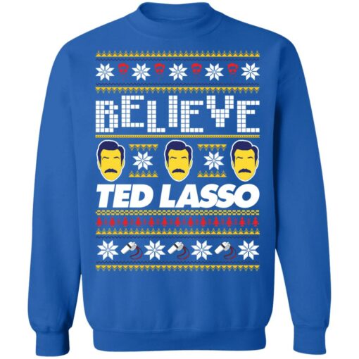 Believe Ted Lasso Christmas sweater $19.95 redirect11182021111126 9