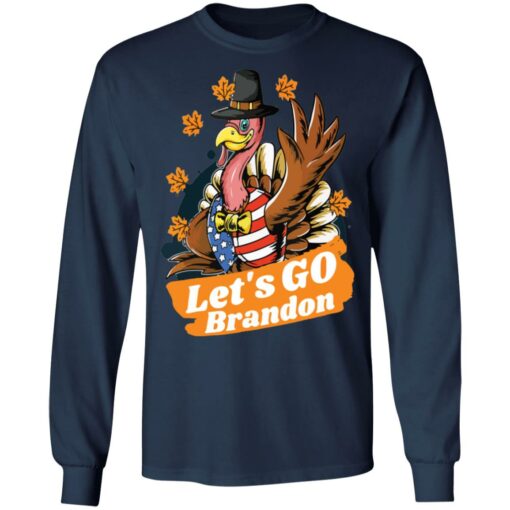 Turkey thanksgiving Let’s go brandon shirt $19.95