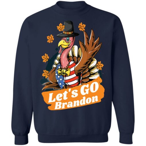 Turkey thanksgiving Let’s go brandon shirt $19.95