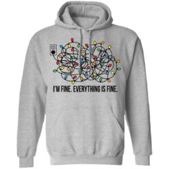 Christmas lights I'm fine everything is fine shirt $19.95