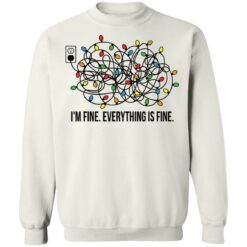Christmas lights I'm fine everything is fine shirt $19.95 redirect11182021231113