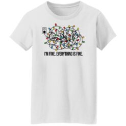 Christmas lights I'm fine everything is fine shirt $19.95 redirect11182021231113 3