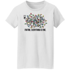 Christmas lights I'm fine everything is fine shirt $19.95