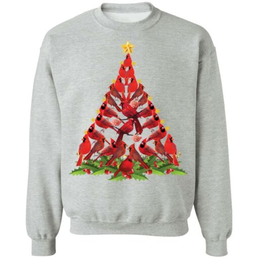 Cardinal bird Christmas Tree sweatshirt $19.95