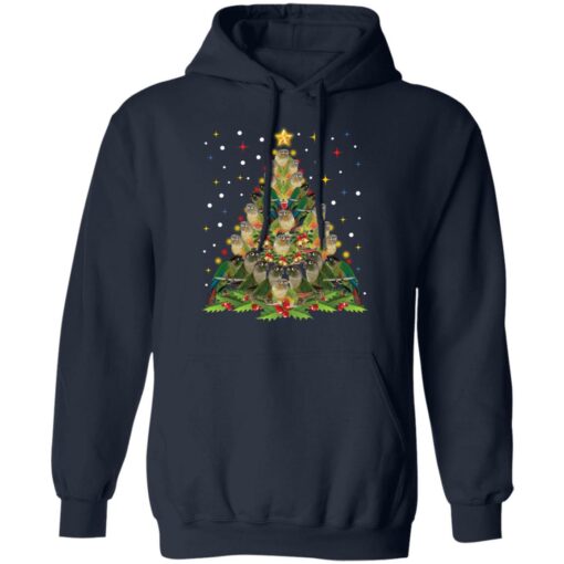 Green Cheek Conure Christmas tree sweatshirt $19.95