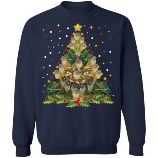 Green Cheek Conure Christmas tree sweatshirt $19.95 redirect11192021051111 7