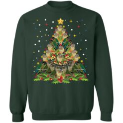 Green Cheek Conure Christmas tree sweatshirt $19.95