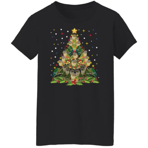 Green Cheek Conure Christmas tree sweatshirt $19.95