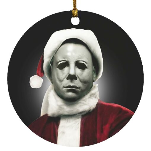 Santa Michael Myers Christmas Ornament $12.75