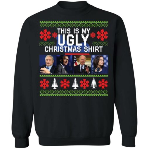 George Soros Barack Obama Joe Biden Kamala Harris this is my ugly Christmas shirt $19.95