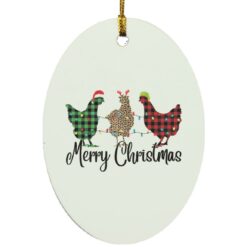 Plaid Rooster Merry Christmas ornament $12.75 redirect11192021211140 1