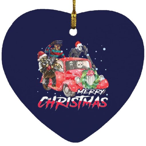 Scary Horror Characters car merry Christmas ornament $12.75