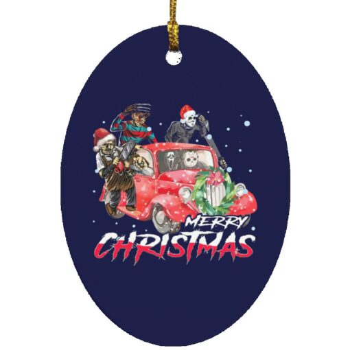 Scary Horror Characters car merry Christmas ornament $12.75