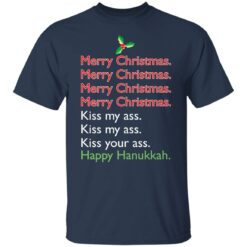 Merry Christmas kiss my ass happy Hanukkah shirt $19.95 redirect11192021221157 4