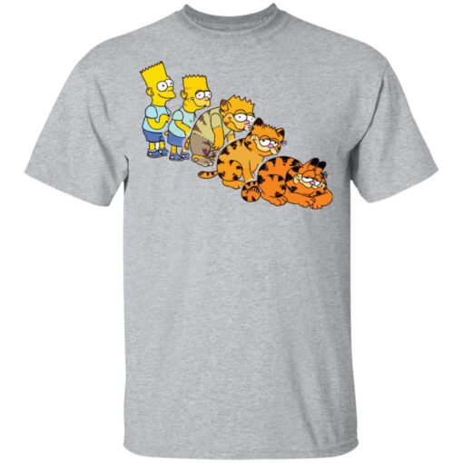 Simpson morphing into Garfield youth shirt $19.95 redirect11202021081110 4