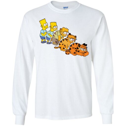 Simpson morphing into Garfield youth shirt $19.95 redirect11202021081110