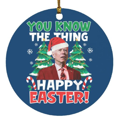 Biden Happy Easter Christmas Ornament $12.75