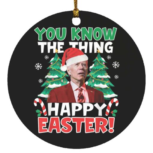 Biden Happy Easter Christmas Ornament $12.75
