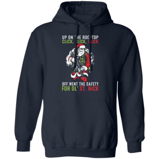 Santa up on the rooftop click click click Christmas sweater $19.95 redirect11212021221154 4